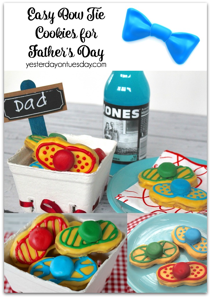 Easy Bow Tie Cookies for Father’s Day
