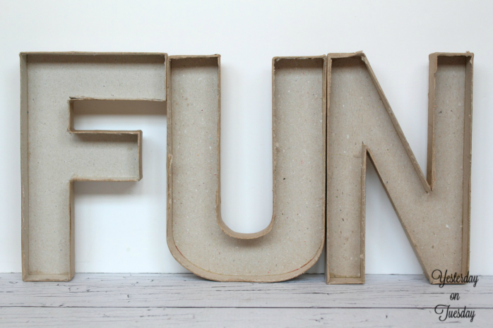 Create colorful FUN concrete letters with @decoart Patio PaintCreate colorful FUN concrete letters with @decoart Patio Paint