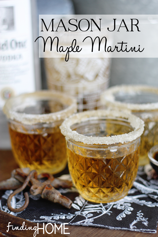 Mason Jar Maple Martini