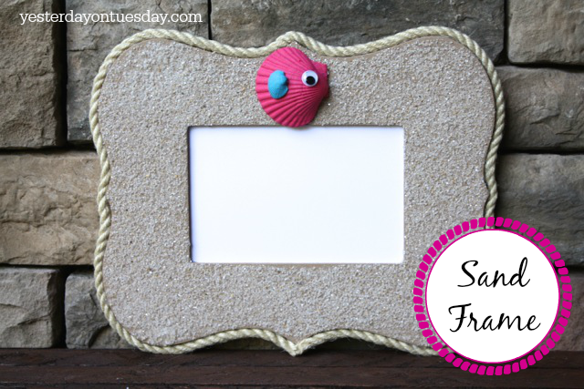 How to make a sand frame for summer photos