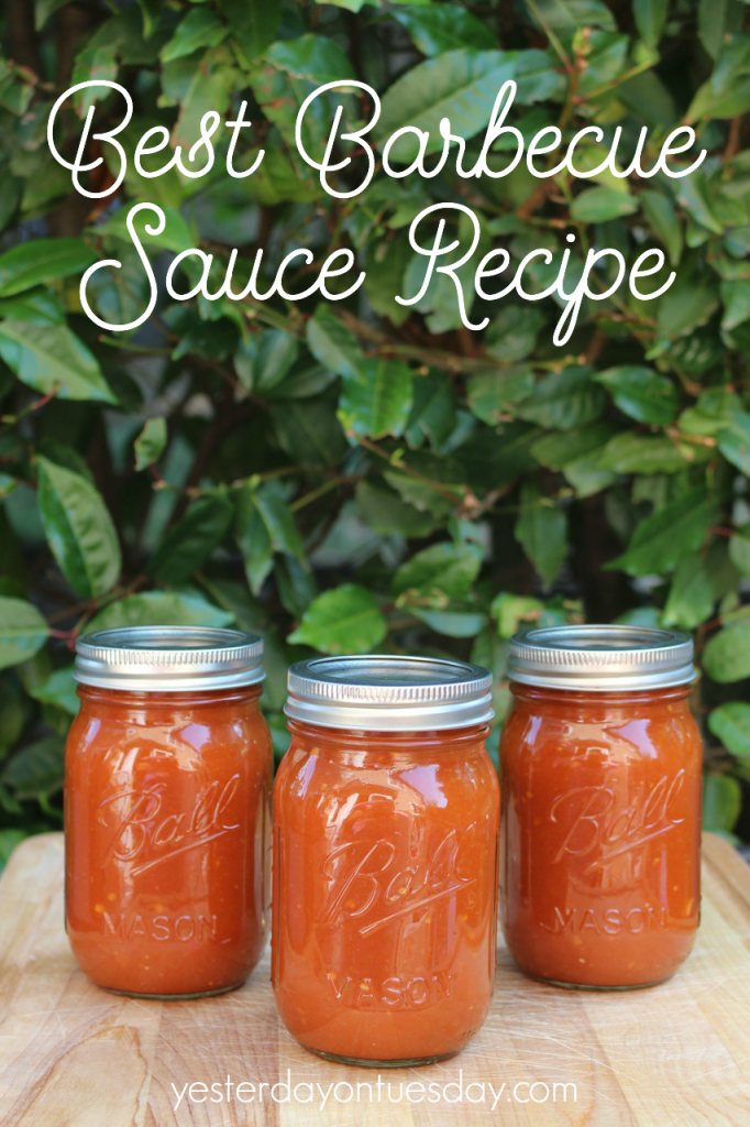 Recipe for how make and can the Best Barbecue Sauce.
