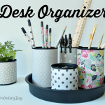 DIY Crafty Desk Organizer Project by An Extraordinary Day, amazing upcycle projects for students as well as busy Moms