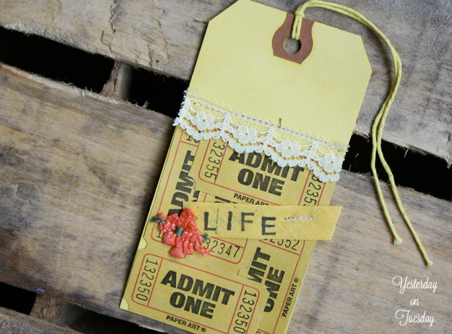 Transform plain shipping tags into creative sunshine-themed tags with scraps you already have and Rit Dye.