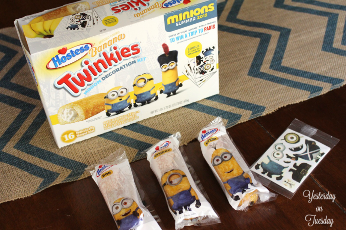Make your own treats with a Twinkie Minion Kit. Easy and fun for kids!