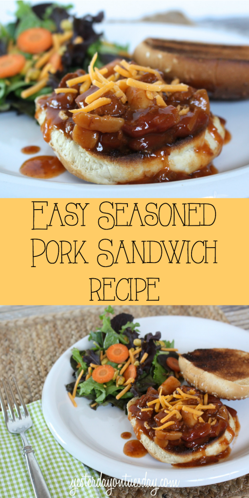 How to make a hearty and delicious Seasoned Pork Sandwich, a satisfying dinner idea!