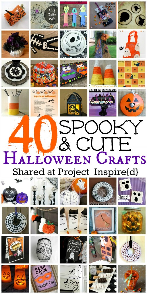 40 Spooky & Cute Halloween Crafts shared at Project Inspire{d}