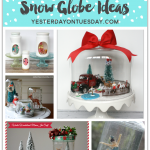 5 Enchanting Snow Globe Ideas to make for winter and Christmas! Charming craft and decor ideas.
