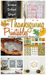Six Free Thanksgiving Printables shared at Project Inspire{d}