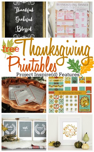 6 Free Thanksgiving Printables | Yesterday on Tuesday