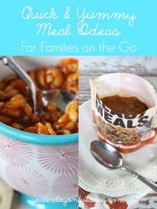 Quick and yummy meal idea for families on the go to sports and activities