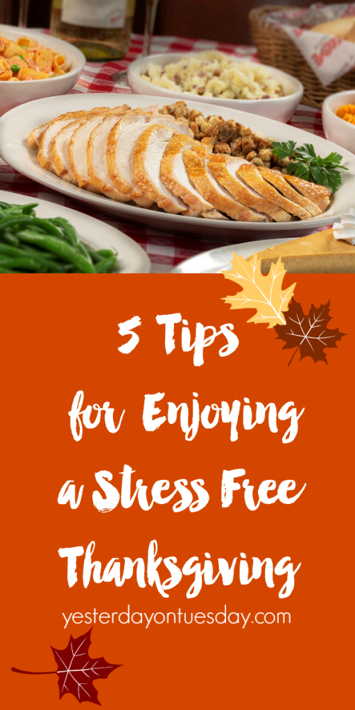 5 Tips for Enjoying a Stress Free Thanksgiving: Easy ways to truly get in the spirit of thankfulness and skip the stress.