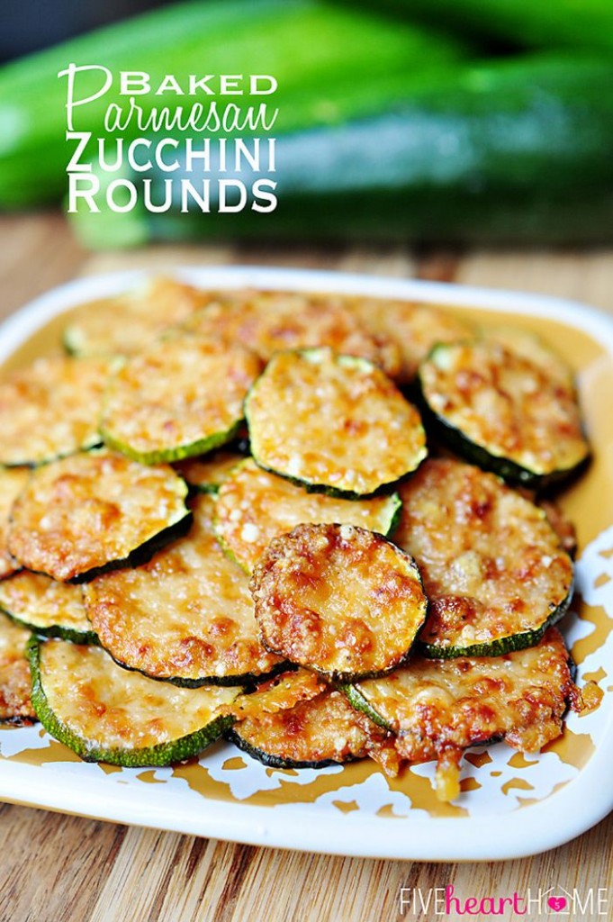 Baked Parmesean Zucchini Rounds