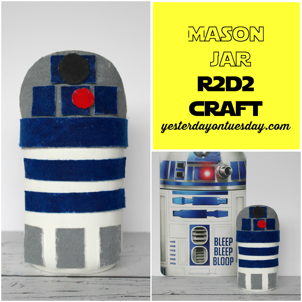 Mason Jar R2D2 Craft