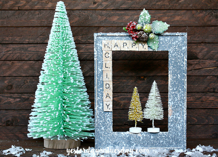 Personalised Silver Love / Joy Frame Christmas Tree Decoration –  EndlessPrintsUK
