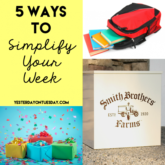 5 Ways to Simplify Your Week and save yourself tons of time!
