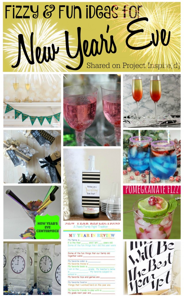 Great food and craft ideas for celebrating New Year's Eve