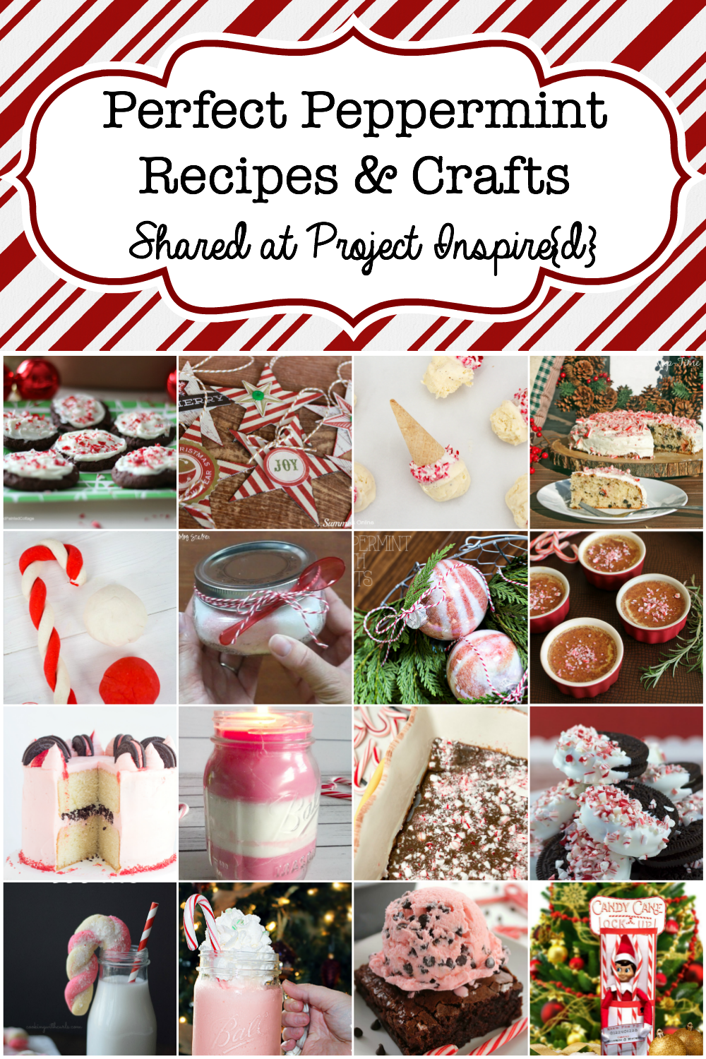 A collection of perfect peppermint recipes and crafts for the holidays