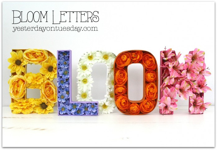 DIY Bloom Letters, a fun spring decor project
