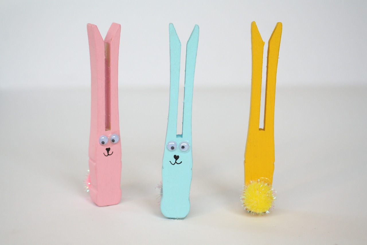 How to Make Clothespin Bunnies