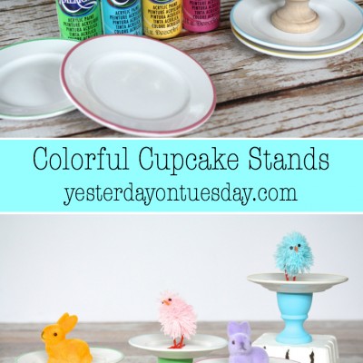 Colorful Cupcake Stands