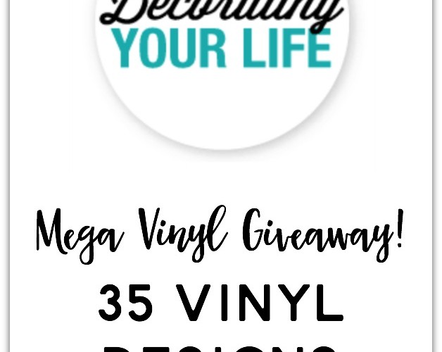Enter to win an amazing prize pack of 35 different vinyl designs of all sizes and all occasions from @DYLVinyl. Retail Value $250
