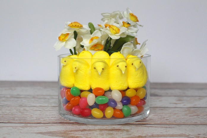 How to make a cute Peeps flower arrangement for Easter
