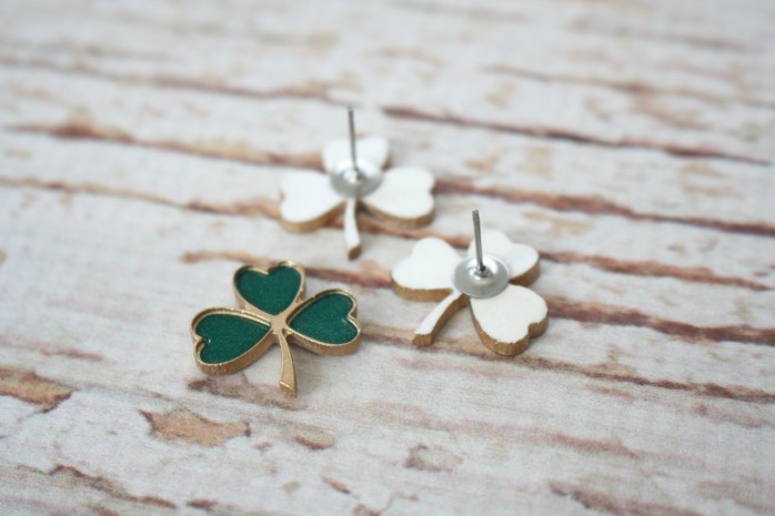 DIY Sweet Shamrock Earrings: Whip up these cute earrings for St. Patrick's Day.