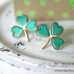 DIY Sweet Shamrock Earrings: Whip up these cute earrings for St. Patrick's Day.
