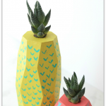 How to make Tropical Fruit Succulent Planters, a fresh and fun DIY idea to add a pop of color to your home