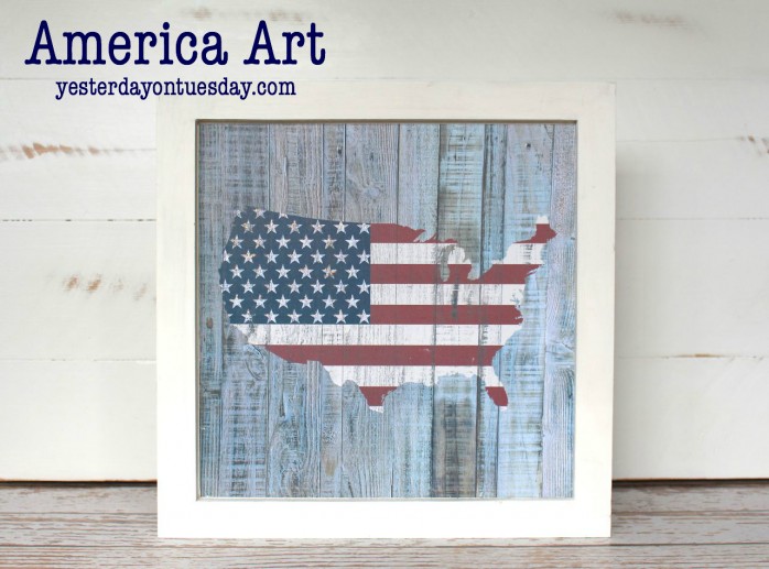 Super Easy America Art for 4th of July and Memorial Day