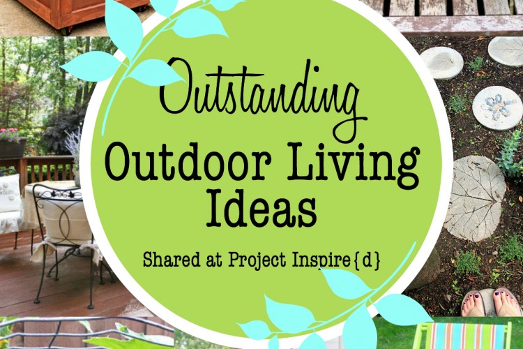 An inspiring collection of DIY Outdoor Living Ideas including garden stones, a pallet garden and more