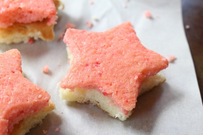 DIY Patriotic Stacked Star Cakes for Memorial Day, 4th of July, and summer barbecues and parties.