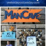 7 Cool DIY Gifts for Father's Day including a Man Cave Sign, Grilling Apron, You Rock frame and more