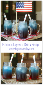 Patriotic Layered Drink Recipe: How to make fun red, white and blue layered drinks for 4th of July and Memorial Day
