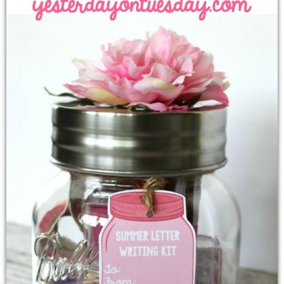 Summer Letter Writing Kit in a Jar