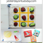 7 FUN Summer Crafts or Kids including a Sharpie Tie Dyed tee shirt, Bug Themed Tic Tac Toe, Decorated Pillowcase and more.