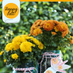 Happy Fall Mason Jar Gift and Tags: Lovely printable tags for gift giving