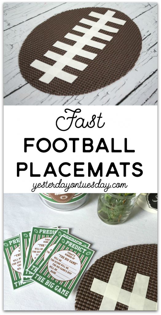 Fast Football Placemats
