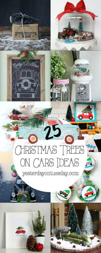 Christmas Trees on Cars Ideas: The ultimate collection of Christmas Trees on Cars ideas, including decor, gift wrap, pillows, art, ornaments, tags and more. One to pin!