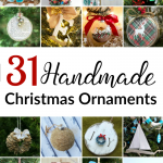 31 Christmas Ornaments to Make Now: Easy DIY ornaments ideas for the holidays, great for gift giving too!