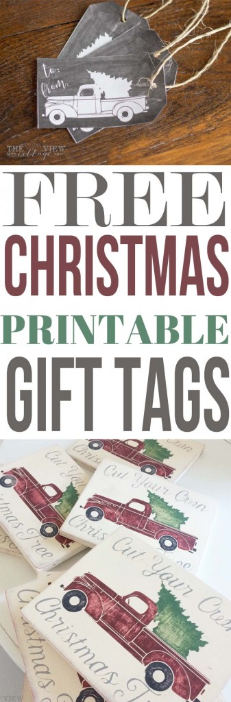 freechristmasprintable-gifttags-vintagetruckwithchristmastreechalkboard