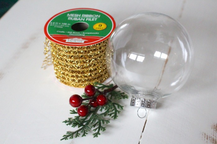 3 Dollar Store Ornament Ideas: A trio of quick, easy and festive Christmas ornament ideas using stuff from the dollar store.