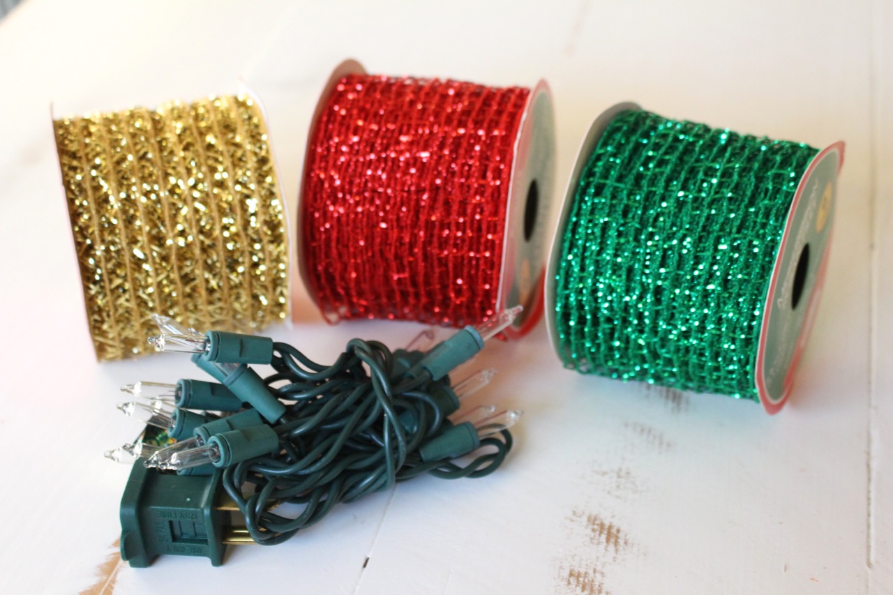 Lighted Dollar Store Christmas Garland | Yesterday On Tuesday