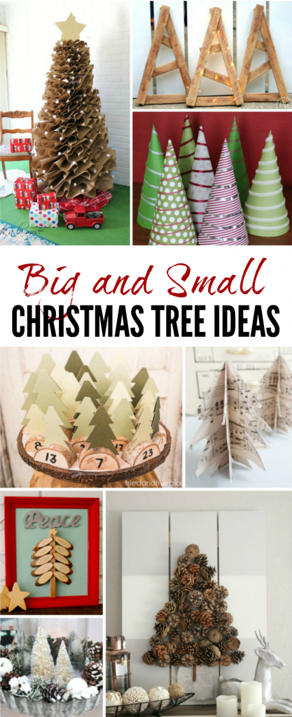 Big and Small Christmas Tree Ideas for your home this holiday season!