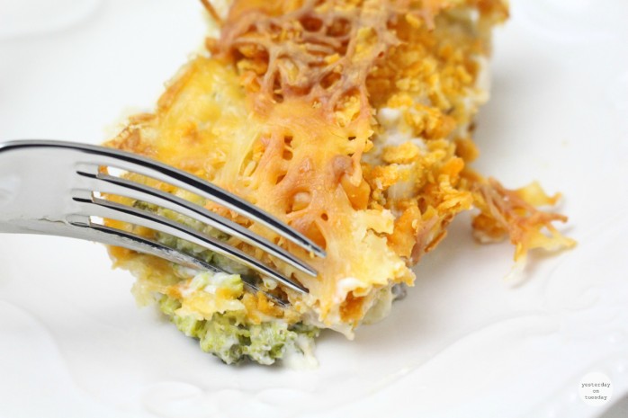 Broccoli Cheez It Casserole: A delicious and satisfying side dish that your family and friends will love!