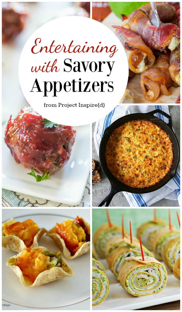 Entertaining with Savory Appetizers: Great ideas for appetizers to make for New Year's Eve or any party or get together.
