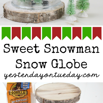 Sweet Snowman Snow Globe