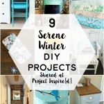 winter | crafts | chalkboard blue | white | cake | chair file cabinet