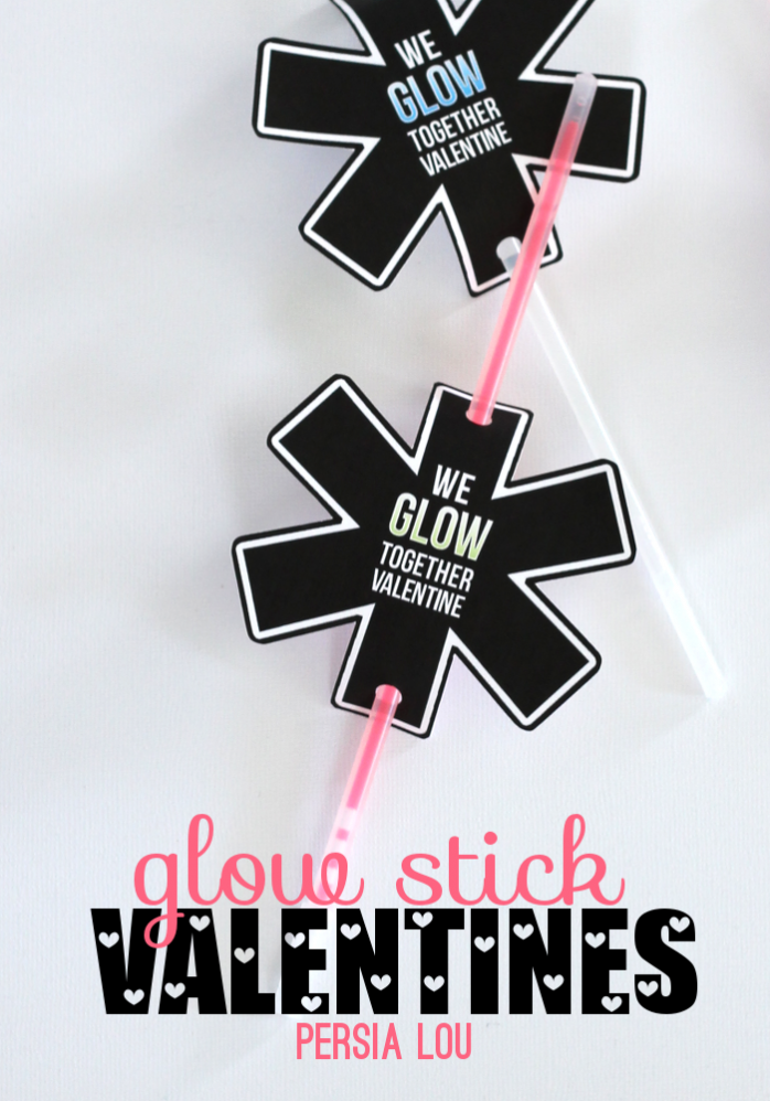 Glow Stick Valentines Idea