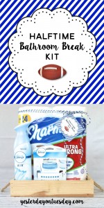 Prepping for The Big Game: Halftime Bathroom Break Kit